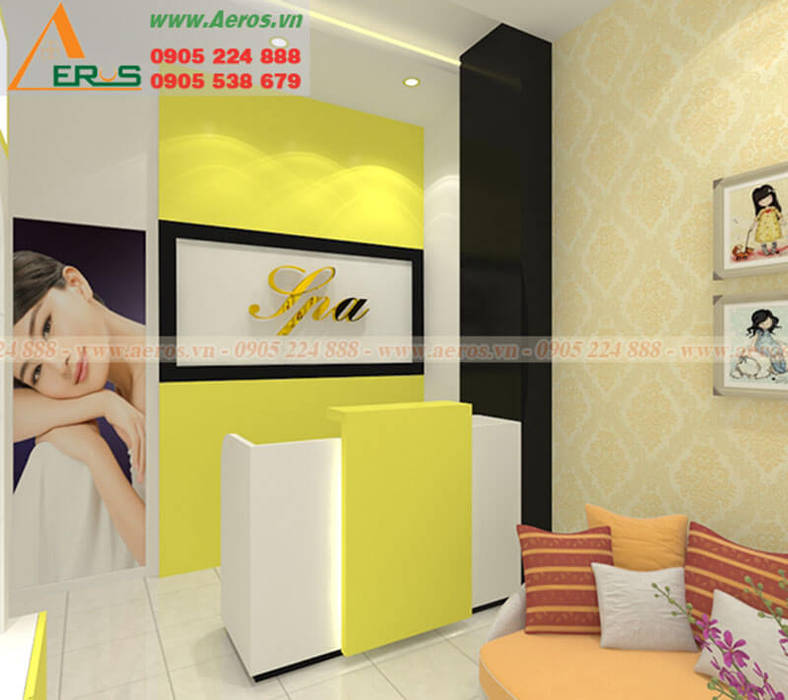 Thiet ke thi cong Nhan Spa - Tan Phu, xuongmocso1 xuongmocso1 Commercial spaces Offices & stores