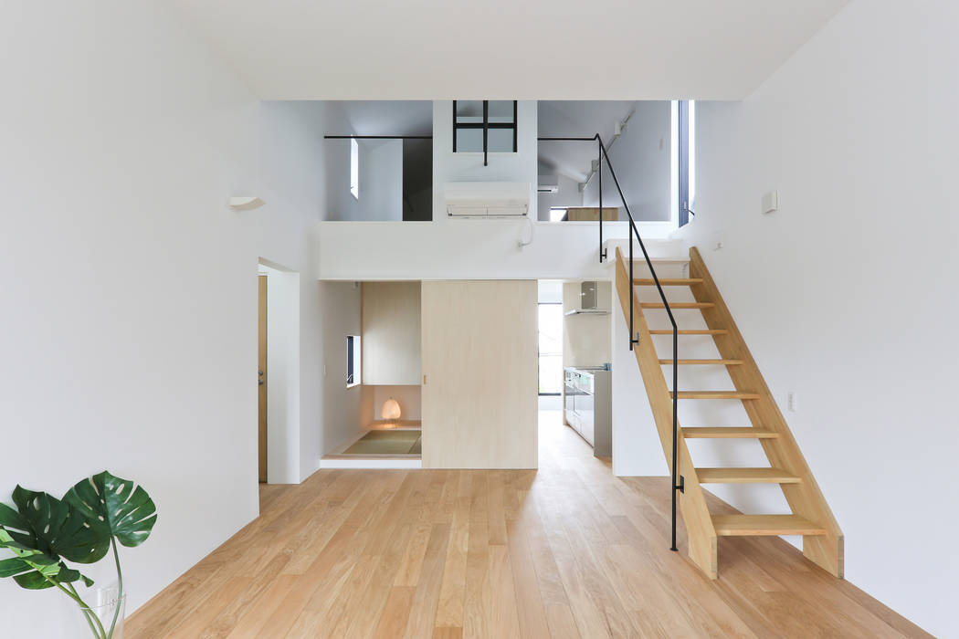 石川淳建築設計事務所living Room Homify