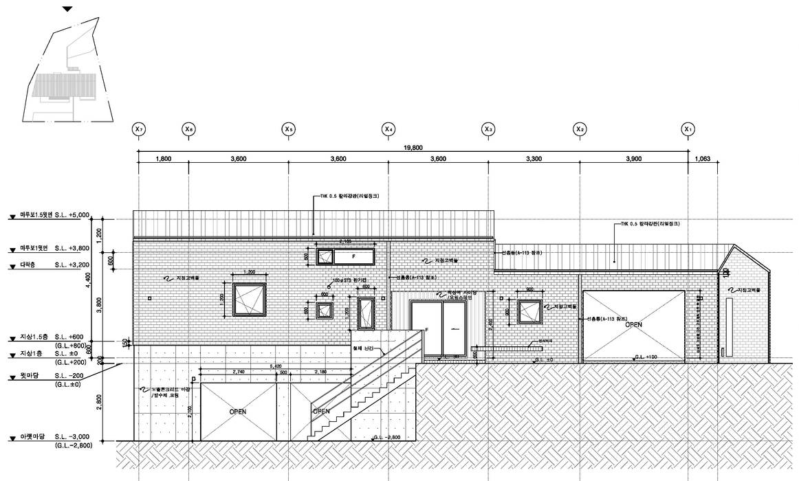 신두리 해변의 집 -'서리재', (주)건축사사무소 더함 / ThEPLus Architects: (주)건축사사무소 더함 / ThEPLus Architects의 클래식 ,클래식