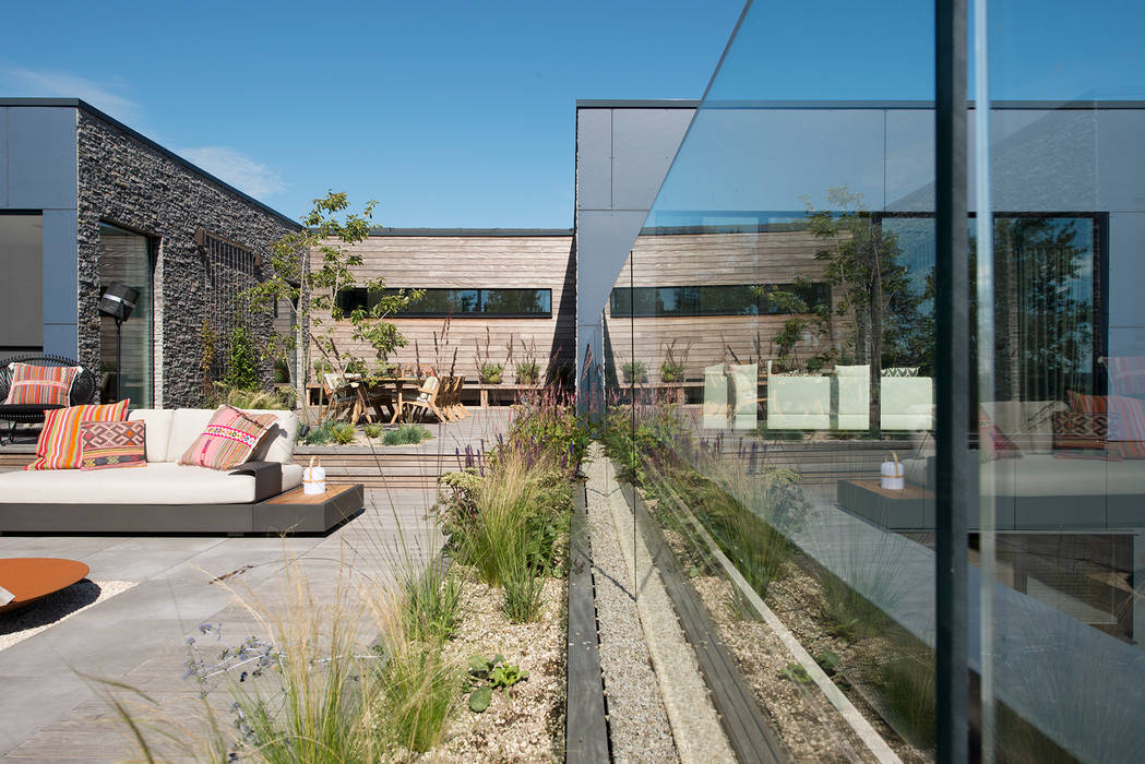 Ontwerp dakterras Knokke Studio REDD exclusieve tuinen Dakterras Hout Hout tuinontwerp,dakterras