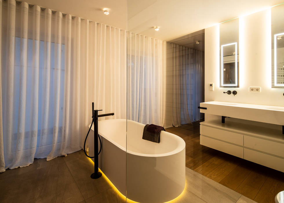 Modernisierung 50er Altbauwohnung, schulz.rooms schulz.rooms Modern bathroom