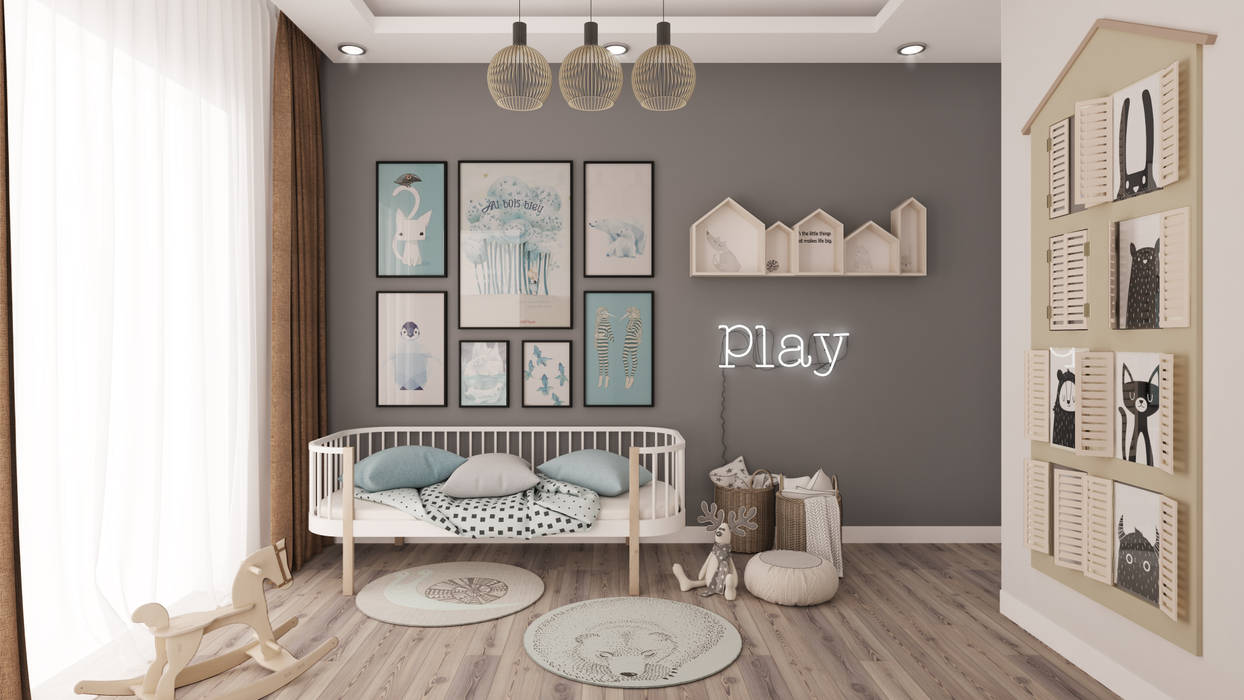 Karahan İnşaat Marinsmini Projesi - Mersin, Rengin Mimarlık Rengin Mimarlık Baby room
