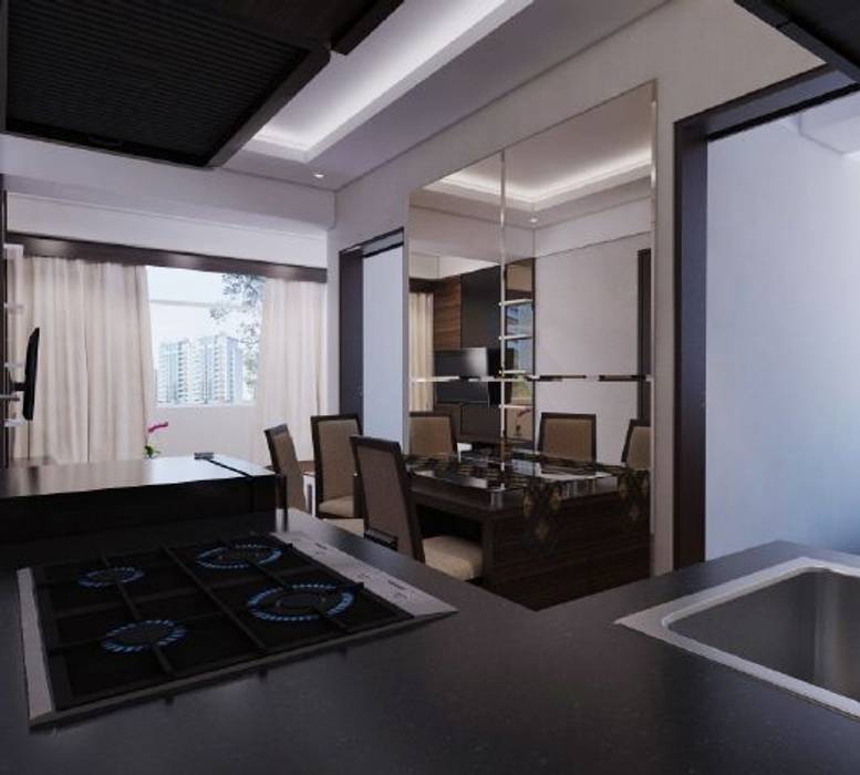 Apartemen The Jarrdin Bandung, Maxx Details Maxx Details Ruang Makan Modern