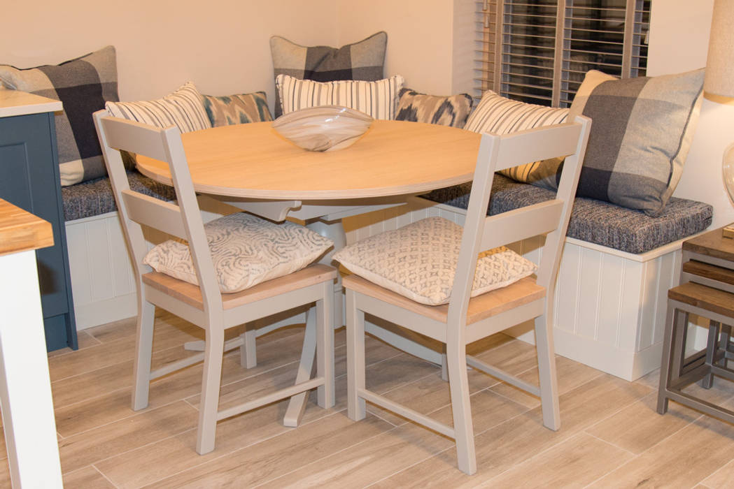Painted Bench Seating Laura Ashley Table By Adornas Kitchens