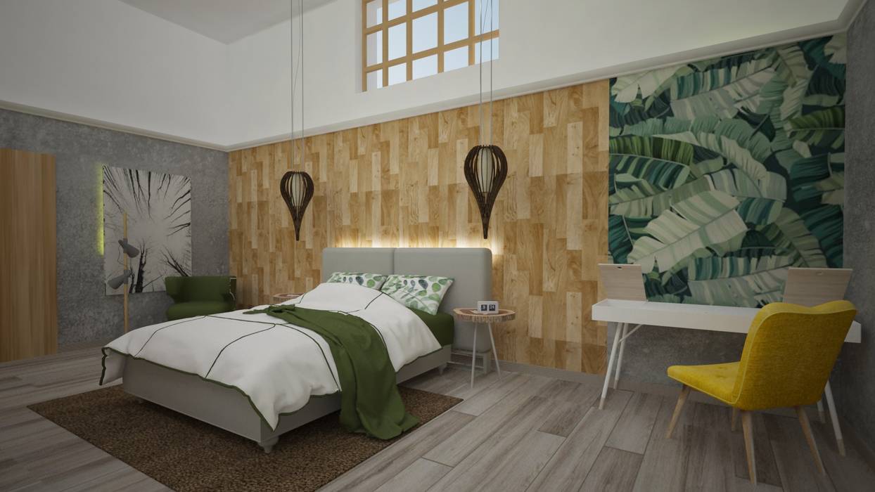 Hotel Boutique Centro Histórico, Armo Dezain Armo Dezain Rustic style bedroom Wood-Plastic Composite