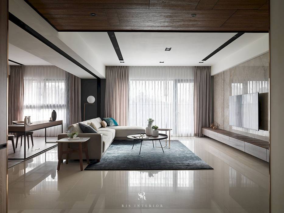 悠．繞 ｜Leisure．Round, 理絲室內設計有限公司 Ris Interior Design Co., Ltd. 理絲室內設計有限公司 Ris Interior Design Co., Ltd. 客廳 台中,理絲,室內設計