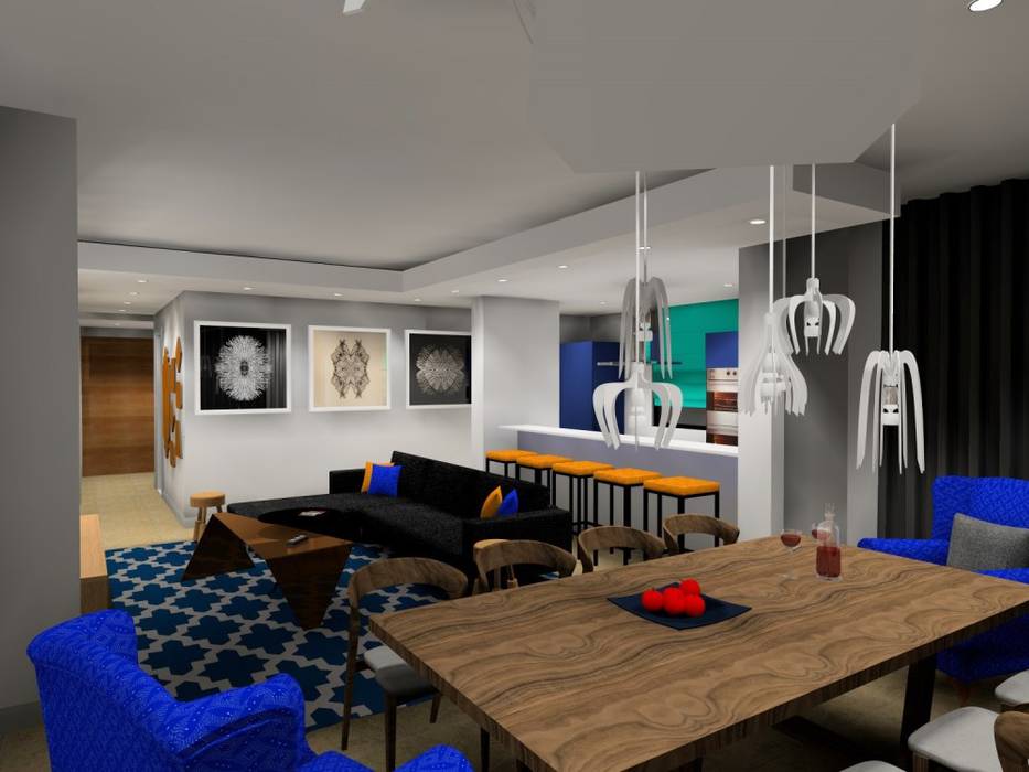 Pembroke Apartment - V and A waterfront, AB DESIGN AB DESIGN Гостиная в стиле модерн Аксессуары и декорации