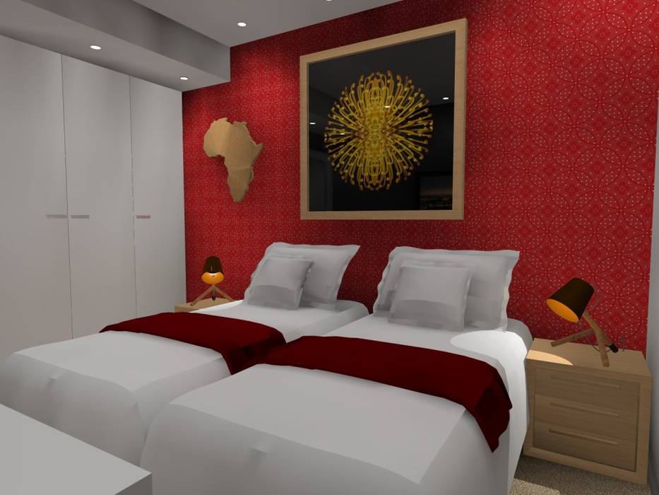 2nd bed AB DESIGN Modern style bedroom Beds & headboards