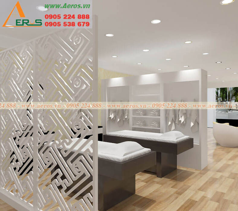 Thiet ke thi cong mine spa - Tan Phu, xuongmocso1 xuongmocso1 Commercial spaces Offices & stores