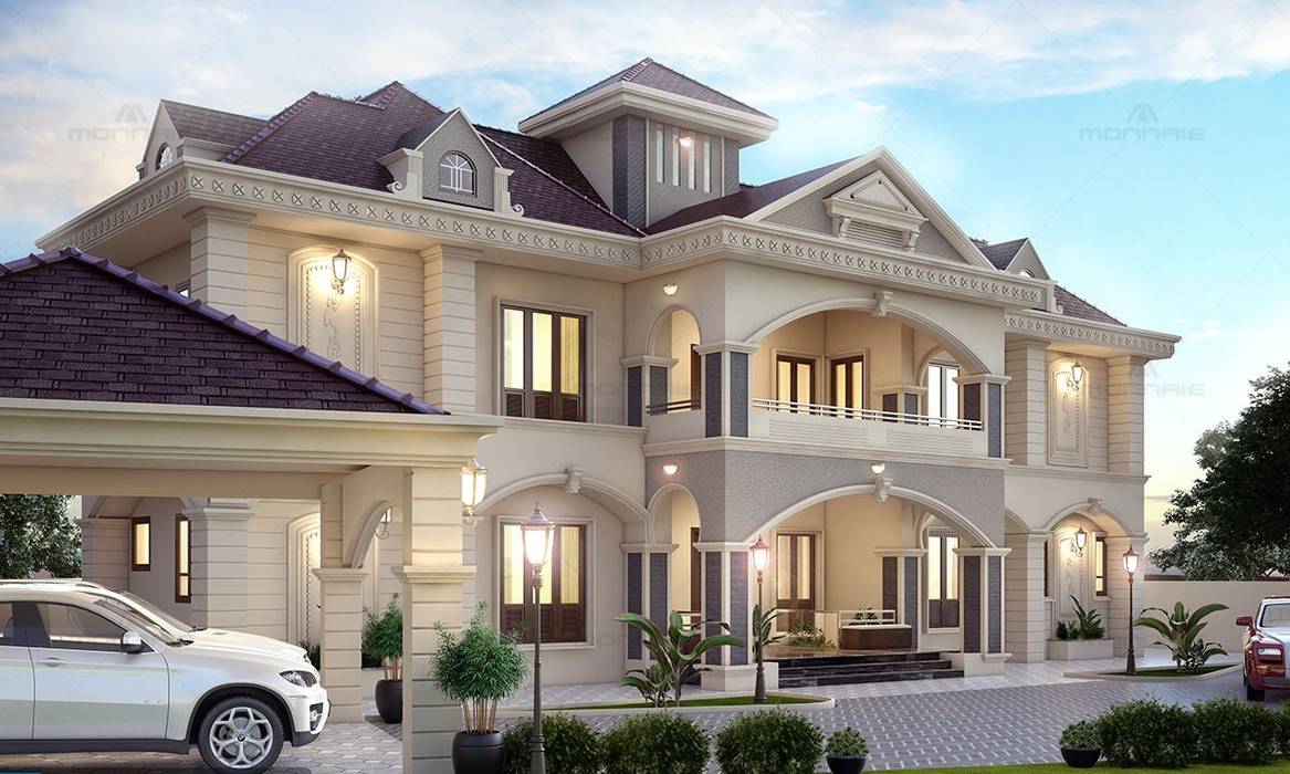 Best Architects in Kerala, Monnaie Architects & Interiors Monnaie Architects & Interiors منزل بنغالي