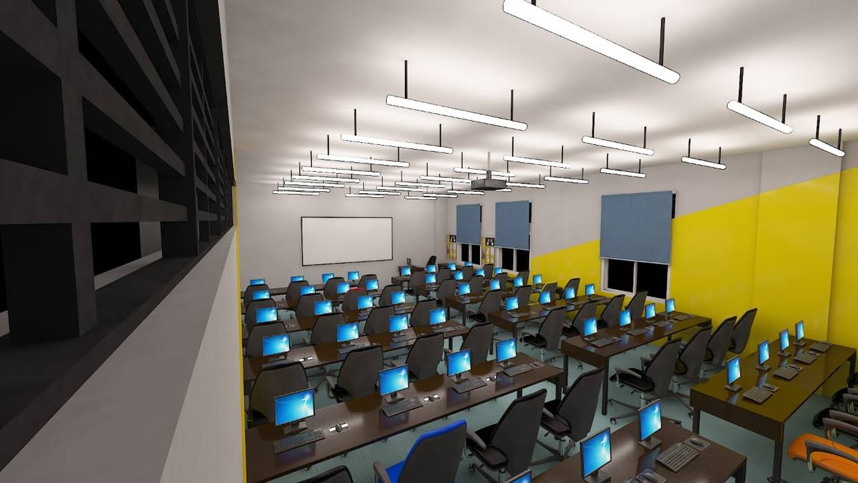 Computer Lab- Snehalaya Opportunity school Saventure Infra Tech -LLP Commercial spaces Plywood Schools
