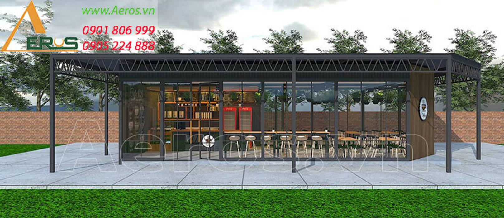 Thiet ke thi cong quan cafe Pho - Quan 2, xuongmocso1 xuongmocso1 Commercial spaces Văn phòng & cửa hàng