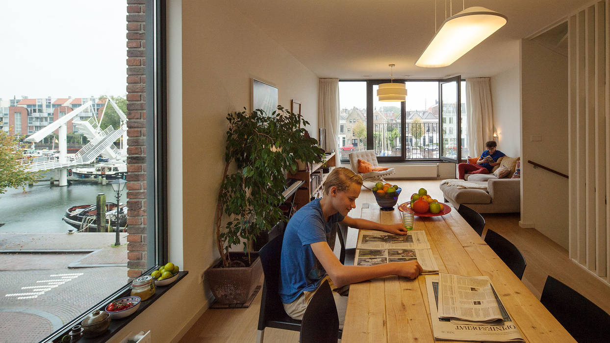 Haven huizen - Rotterdam, jvantspijker & partners jvantspijker & partners Eengezinswoning Beton