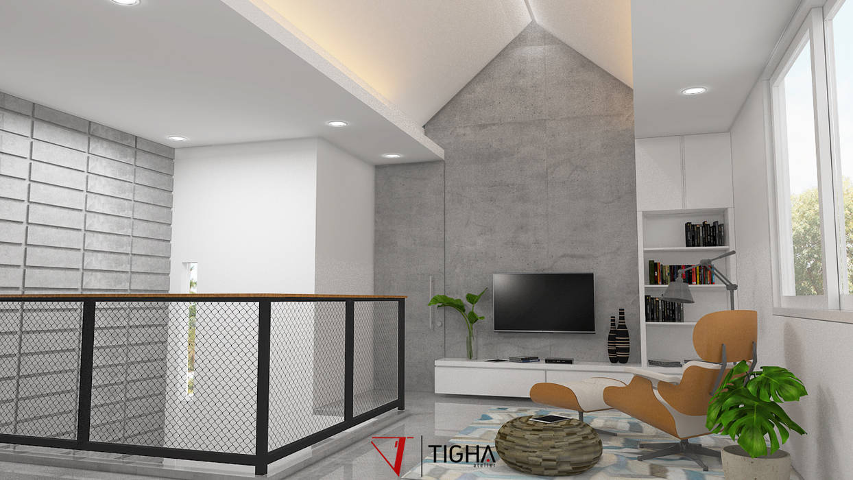 AN House , Tigha Atelier Tigha Atelier Sala multimediale moderna