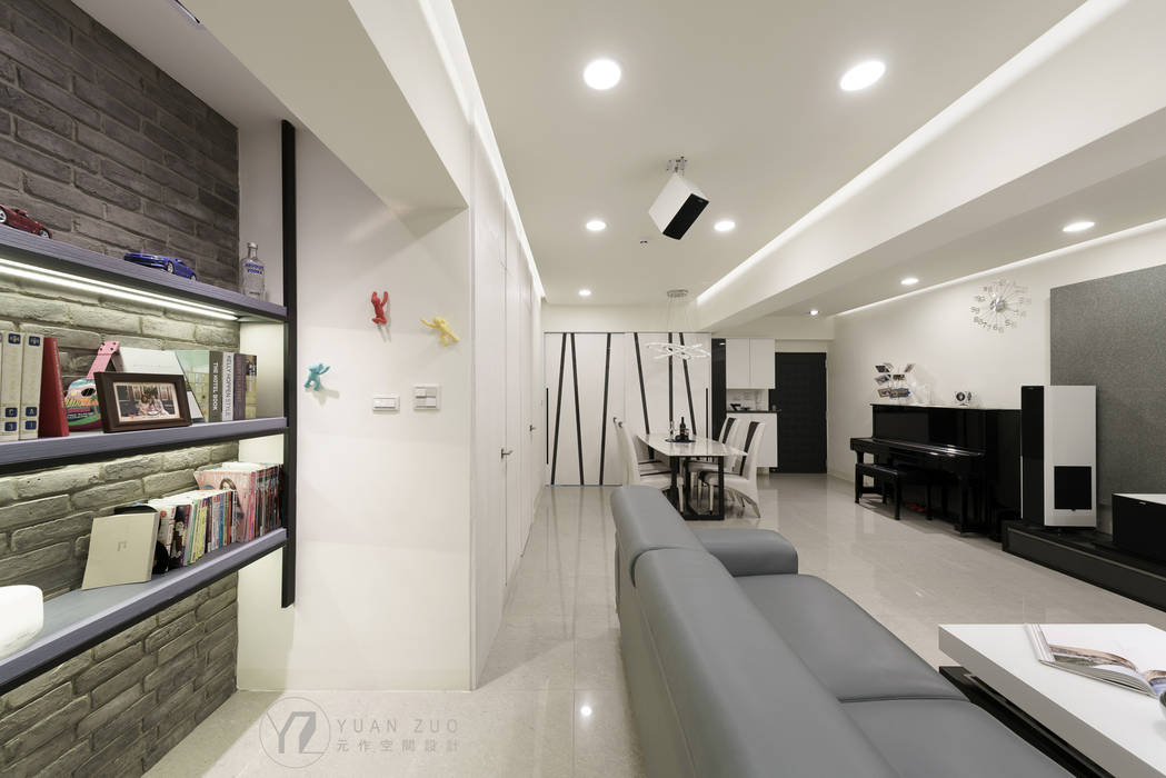 ZHONG House, 元作空間設計 元作空間設計 Livings modernos: Ideas, imágenes y decoración