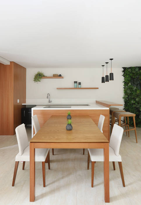 Área Gourmet e Academia de um Condominio Moderno, Contemporâneo, Clean, Sofisticado e Aconchegante, Mirá Arquitetura Mirá Arquitetura Ruang Komersial Kayu Wood effect Venue