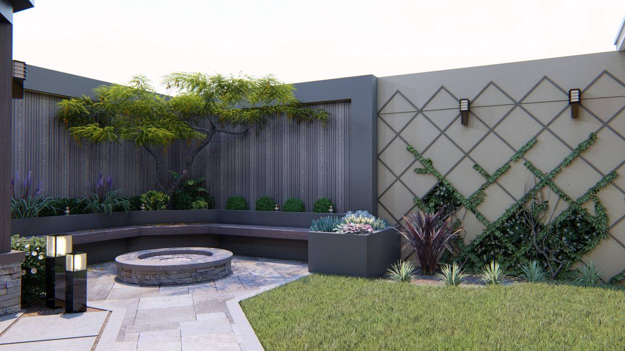 area exterior, Construye Ideas Construye Ideas Garden Pond