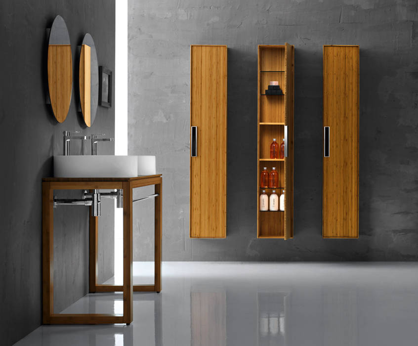 CANAVERA, Lineabeta Lineabeta BathroomShelves Bamboo Wood effect