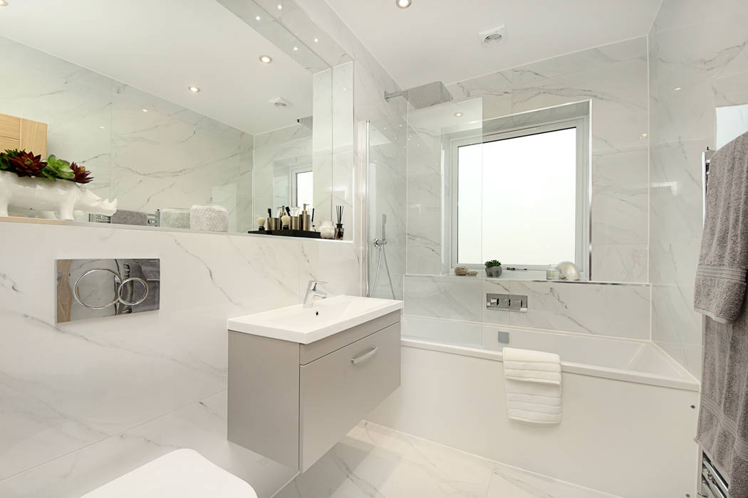 Finchley Central , New Images Architects New Images Architects Modern style bathrooms