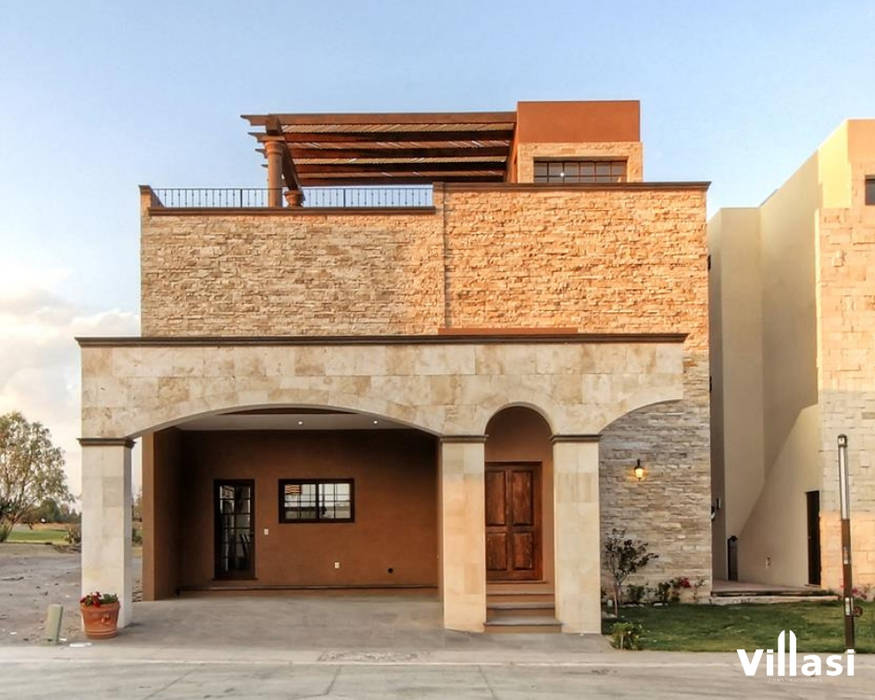 Casa Cantera en San Miguel de Allende, VillaSi Construcciones VillaSi Construcciones منزل ريفي