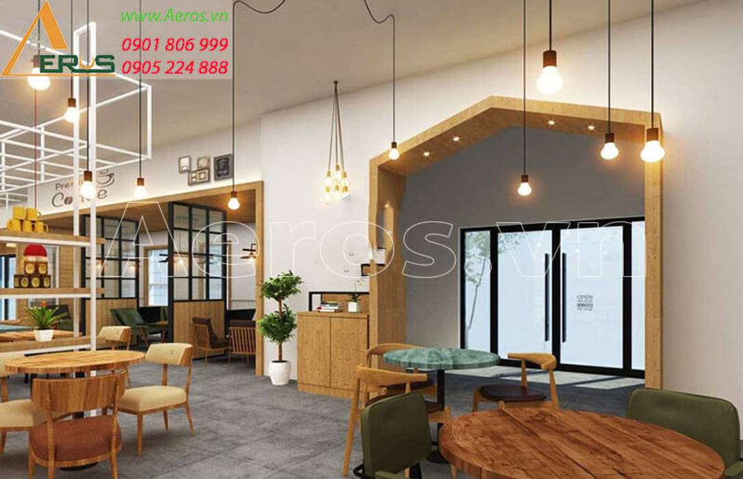 Thiet ke thi cong quan cafe Dessert Cafe -Quan 4, xuongmocso1 xuongmocso1 Commercial spaces Offices & stores