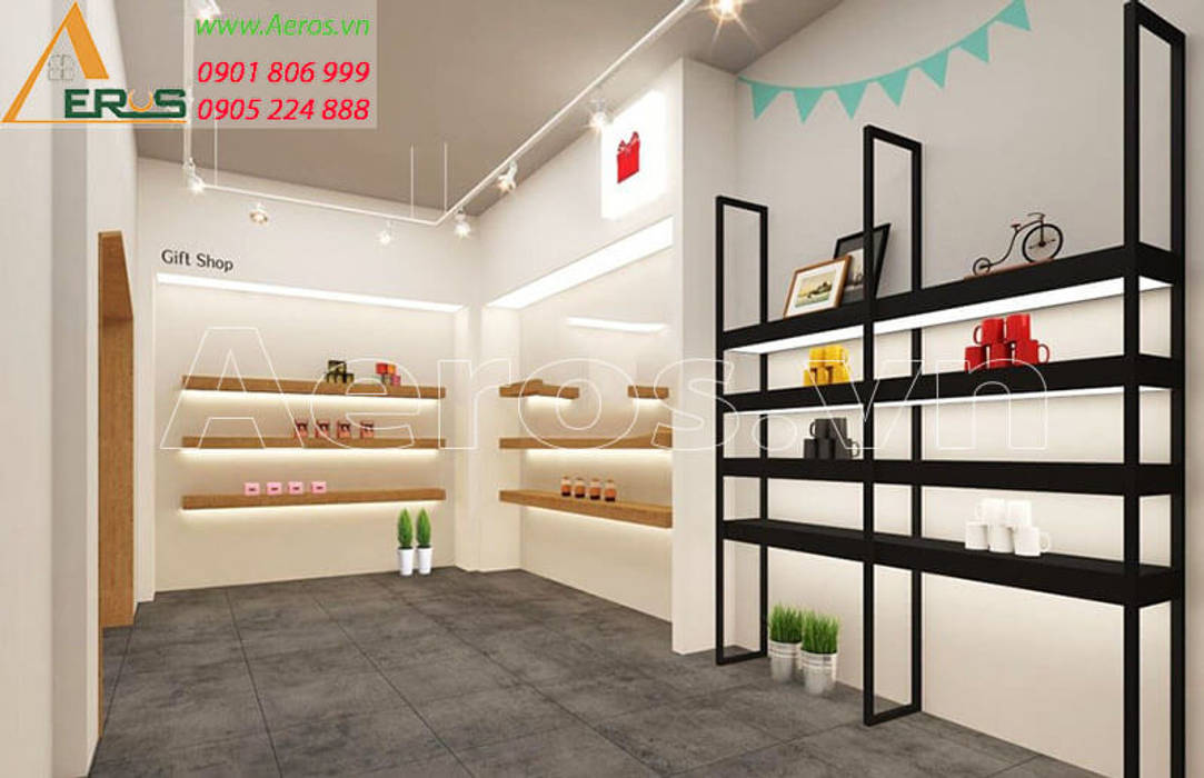 Thiet ke thi cong quan cafe Dessert Cafe -Quan 4, xuongmocso1 xuongmocso1 Commercial spaces Offices & stores