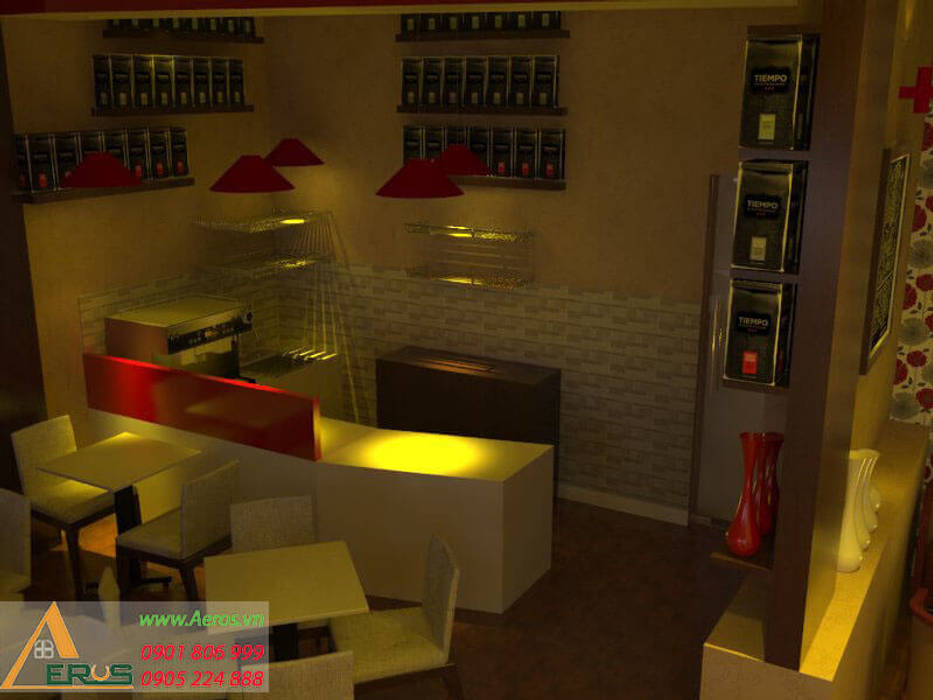 Thiet ke quan cafe kem 2B - Quan 10, xuongmocso1 xuongmocso1 مساحات تجارية مكاتب ومحلات