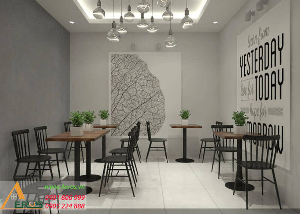 Thiet ke quan cafe Hangout Coffee - Binh Thanh, xuongmocso1 xuongmocso1 Commercial spaces Offices & stores
