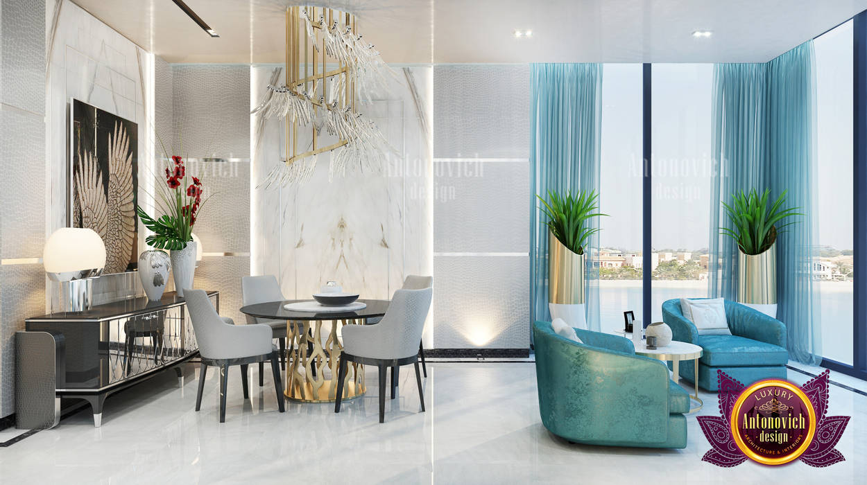Spacious Calm Living Room, Luxury Antonovich Design Luxury Antonovich Design