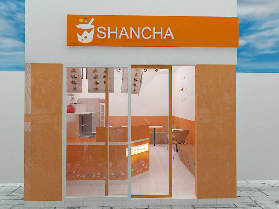 Thiet ke quan tra sua Shan Cha - Go Vap, xuongmocso1 xuongmocso1 Commercial spaces Offices & stores