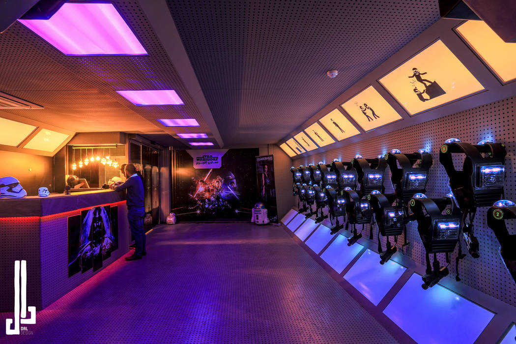 laser-tag-arena-dal-design-office-commercial-spaces-homify