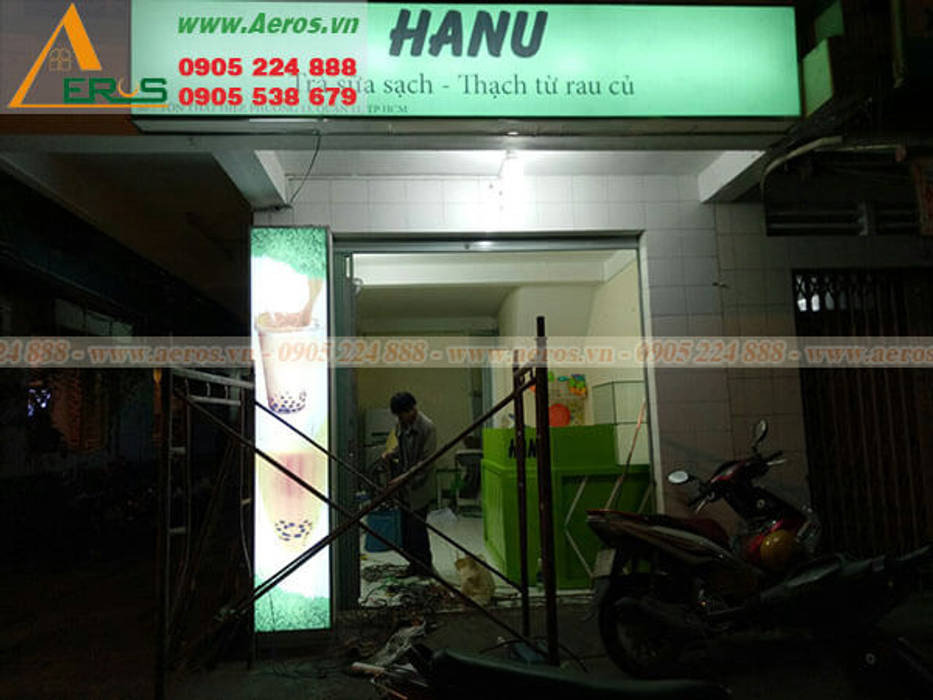 Thiet ke quan tra sua Hanu - Quan 11, xuongmocso1 xuongmocso1 Commercial spaces Offices & stores