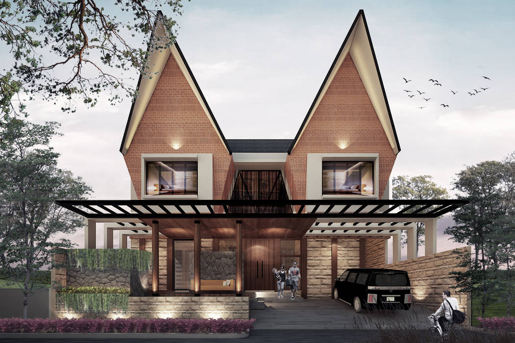 ER HOUSE, midun and partners architect midun and partners architect Rumah Gaya Asia