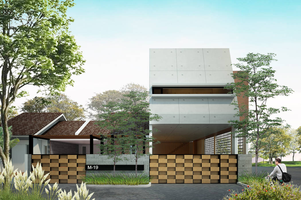 MUF HOUSE, midun and partners architect midun and partners architect Rumah Gaya Industrial