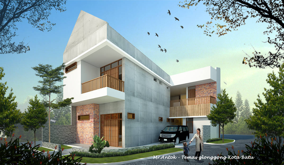 AT HOUSE, midun and partners architect midun and partners architect Rumah Tropis