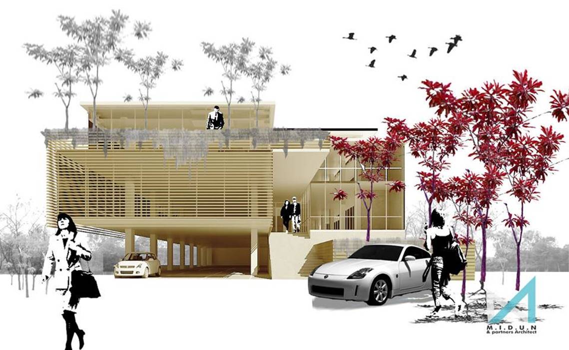 MAKASAR OFFICE, midun and partners architect midun and partners architect مساحات تجارية مكاتب ومحلات