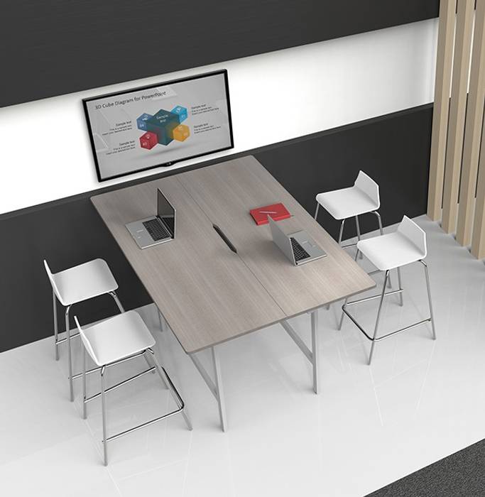 Mesa alta con bancos GREAT+MINI Estudios y despachos modernos mesa alta,bancos