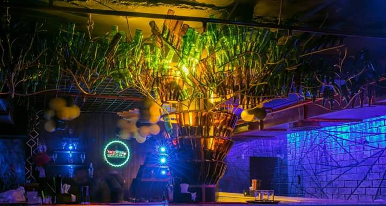 Restaurant Interior Hauz Khas Village Delhi Katoch Infracity India Private Limited Classic Bars Clubs Glass Blue Homify Hauz khas is a neighborhood in south delhi, its heart being the historic hauz khas complex. homify