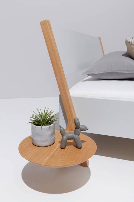 boq Bett, Pragmatic Design® by studio michael hilgers Pragmatic Design® by studio michael hilgers Modern style bedroom Wood Wood effect Beds & headboards