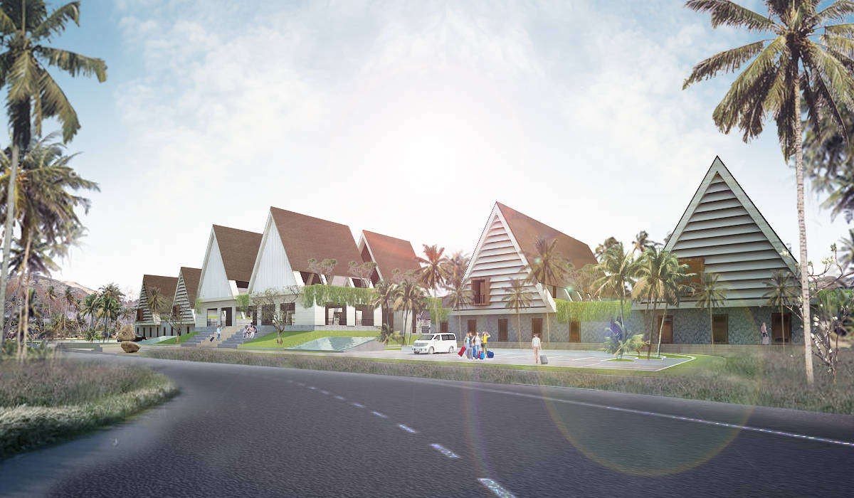 REHOSULAT NUSA BATUTU RESORT HOTEL, midun and partners architect midun and partners architect Powierzchnie handlowe Hotele