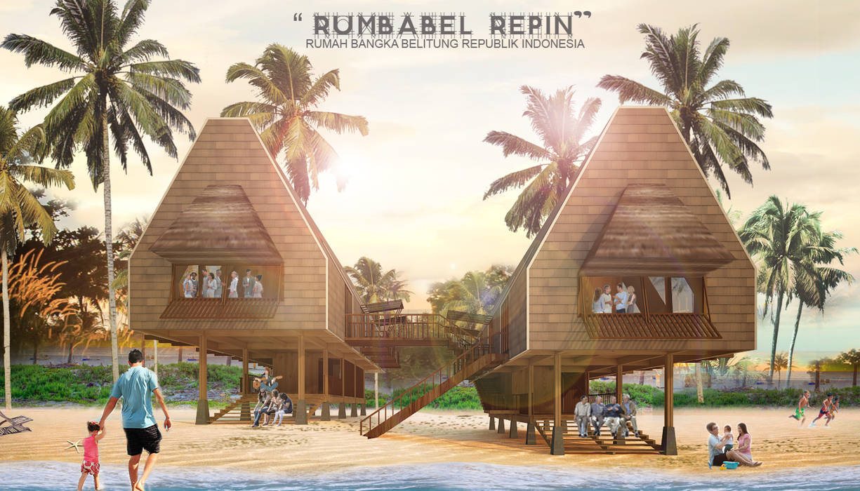 RUMBABEL REPIN HOMESTAY, midun and partners architect midun and partners architect Ruang Komersial Hotels