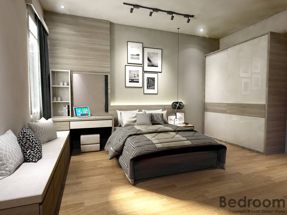 Jalan Pacheli, Swish Design Works Swish Design Works Small bedroom