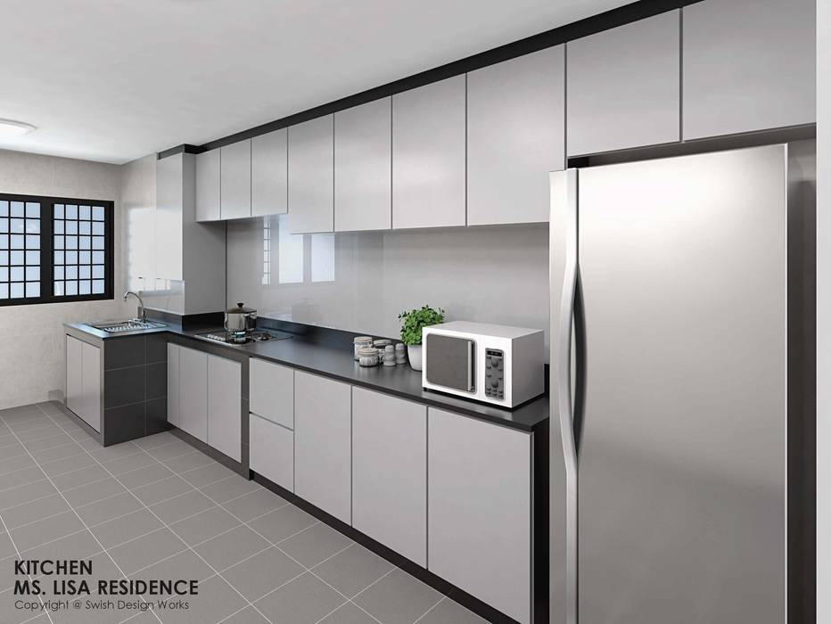 Ang Mo Kio Ave 3, Swish Design Works Swish Design Works Built-in kitchens