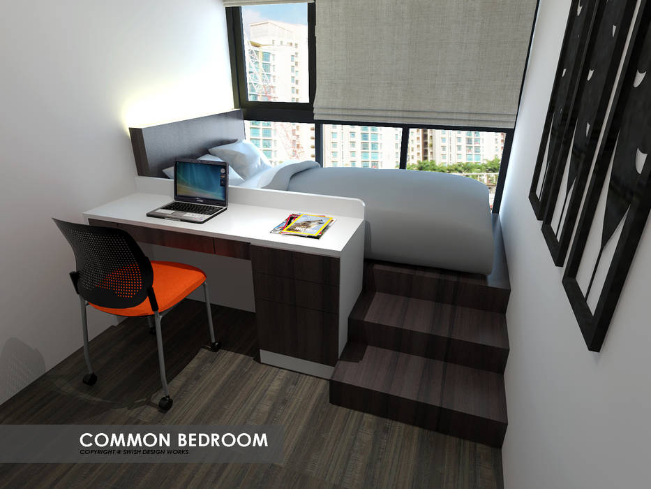 Symphony Suites, Swish Design Works Swish Design Works Kamar tidur kecil