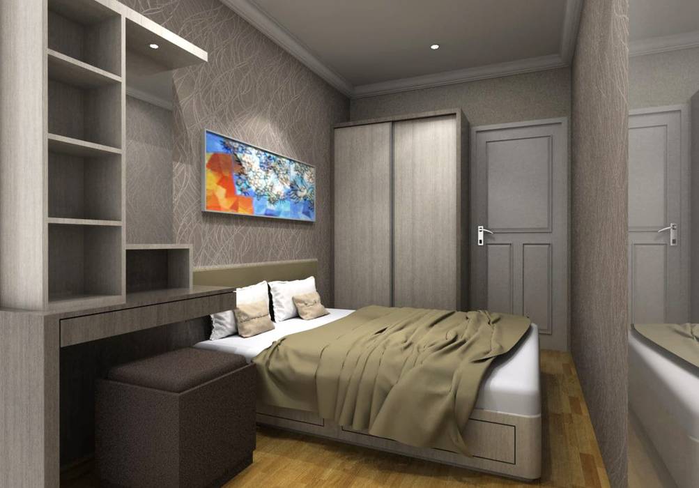 Apartemen Setiabudi Bandung, Maxx Details Maxx Details Kamar Tidur Modern