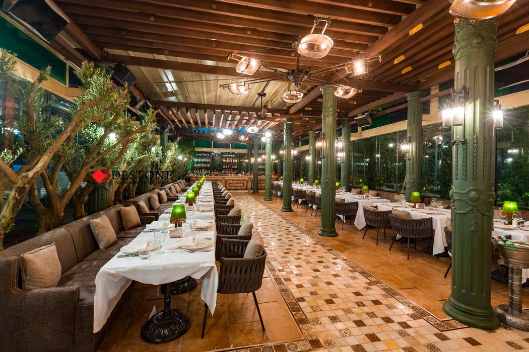 Galvin Ristorante, DESTONE YAPI MALZEMELERİ SAN. TİC. LTD. ŞTİ. DESTONE YAPI MALZEMELERİ SAN. TİC. LTD. ŞTİ. Espacios comerciales Mármol Bares y discotecas