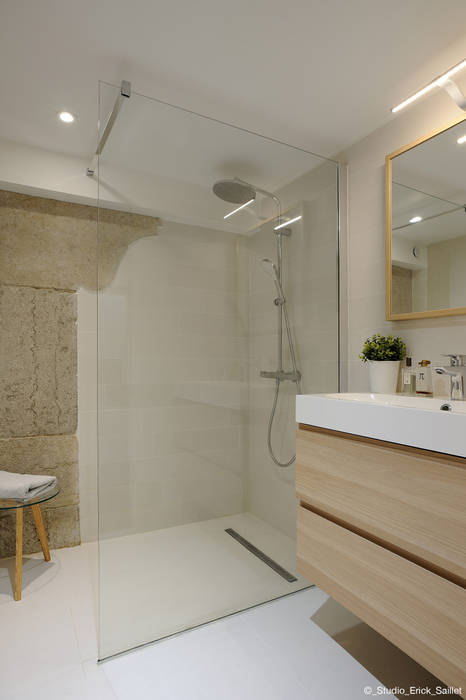 Appartement Jardin des Plantes, Franck VADOT Architecture Franck VADOT Architecture Modern bathroom