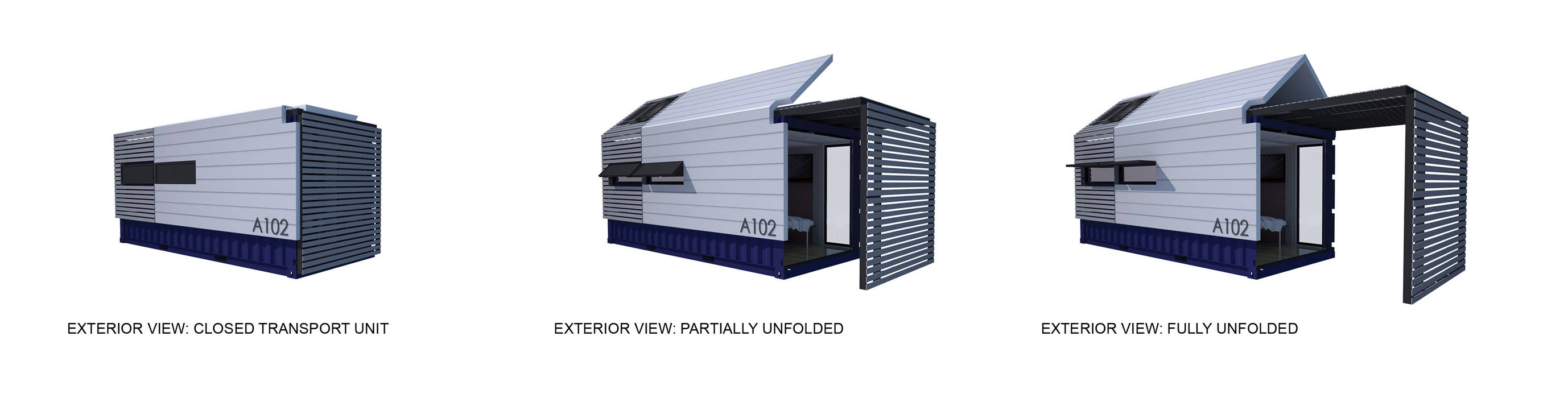 Unfolding A4AC Architects Prefabricated Home Metal