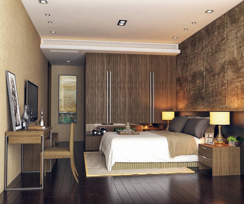 homify Small bedroom لکڑی Wood effect