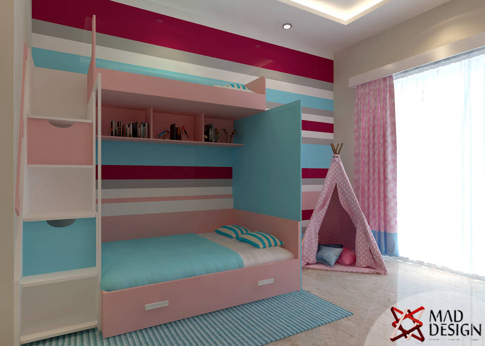 Apartment Project @Palm terrace drives by MAD DESIGN MAD Design Scandinavian style nursery/kids room